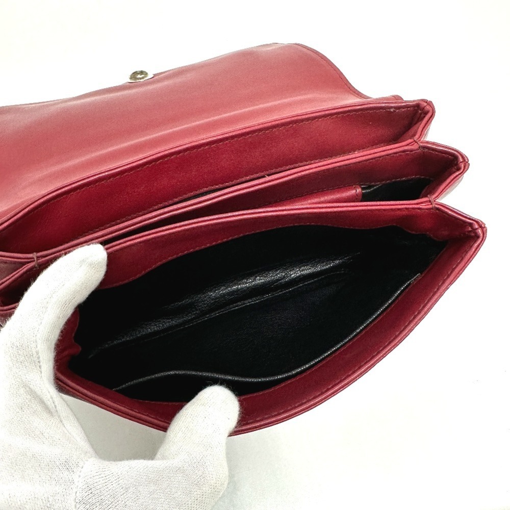 PRADA Red Leather Shoulder Bag - Picture 11 of 16